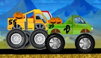 Monster Truck. Halloween Race