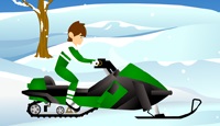 Ben 10. Snow Biker