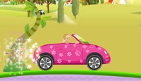 Barbie. Car Racing