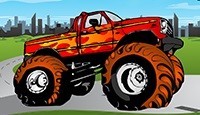 Monster-Truck. Racing