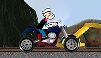 Popeye. Bike Ride Game