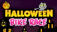 Halloween. Bike Race