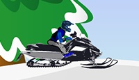 Snowmobile. Race