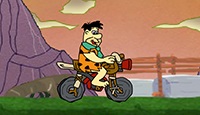 The Flintstones. Biking