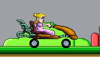 Peach. Car Racing