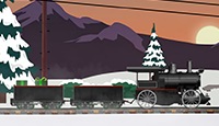 Рождественский Поезд с Грузом / Christmas Train Cargo