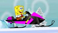 Губка Боб На Снегоходе / Spongebob Sled Ride