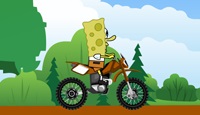 Spongebob. Motorbike